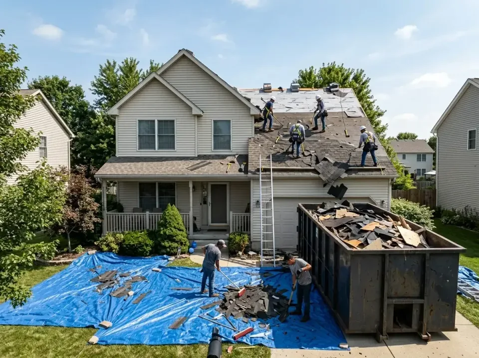 roof-replacement-debris-remova-004 — frequently asked questions, Cheapest Dumpster Rentals in Poolesville, MD